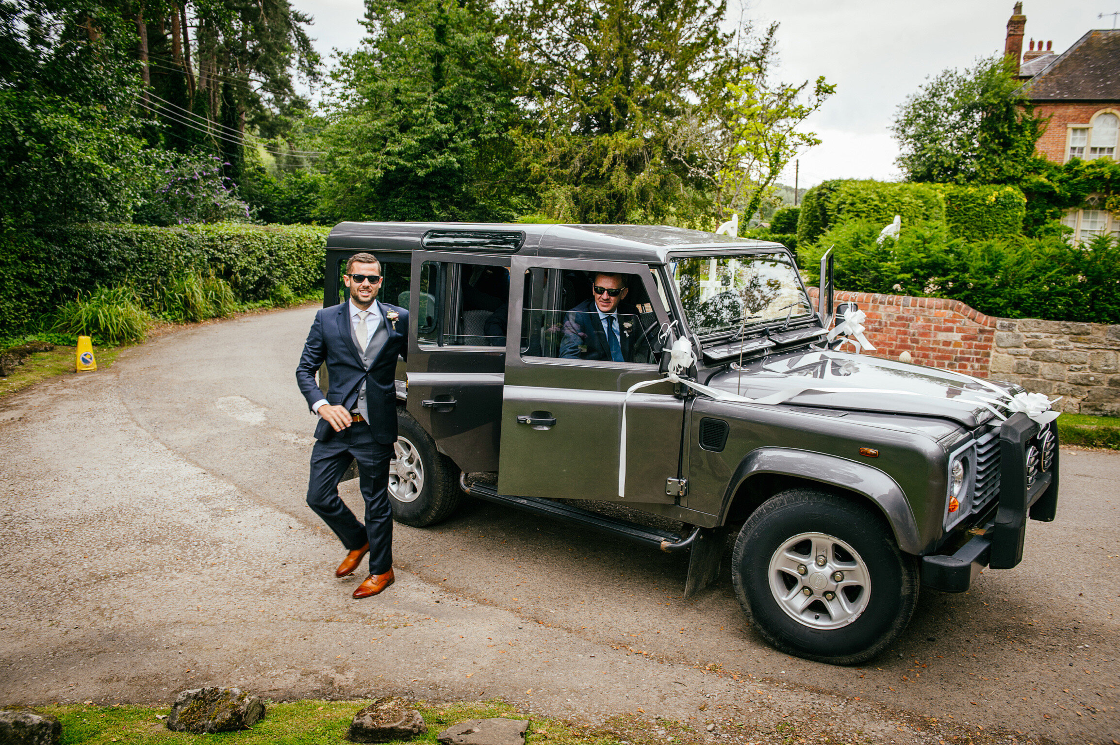 Land Rover Defender Wedding Car