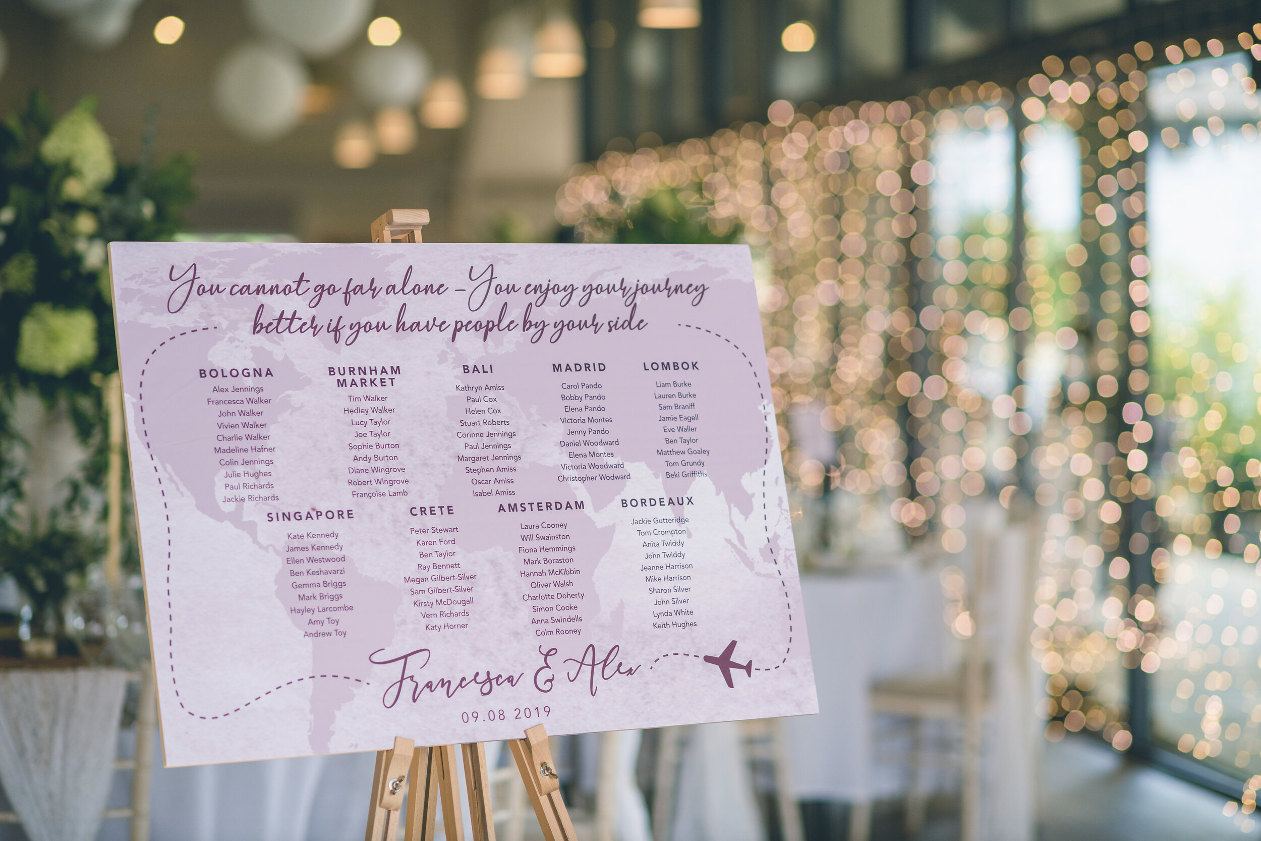 Lapstone Barn Table Plan Signage